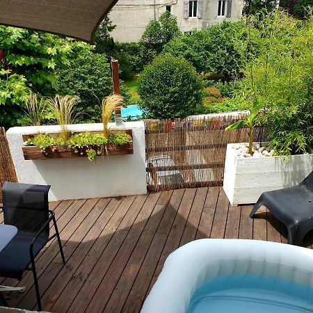 Duplex Avec Spa Et Terrasse En Plein Centre Du Village Saint-Jean-du-Gard Exterior foto